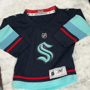 Kids Black and Blue NHL Team Jersey 12/24m